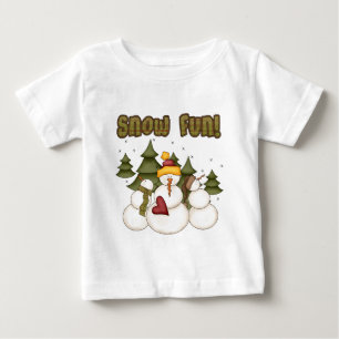 Schnee Spaß zwei Hemden und Geschenke Baby T-shirt