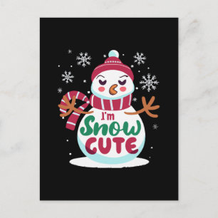 Schnee süß! Umarme den Winterzauber von Weihnachte Postkarte