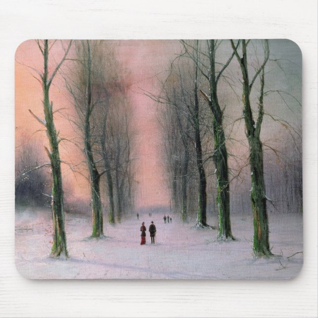 Schnee Szene-Wanstead Park Mousepad (Vorne)