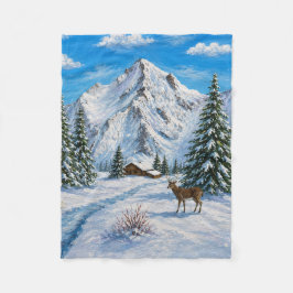Schnee-Tal-Decke Fleecedecke