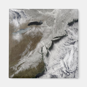Schnee über dem Nordosten der Vereinigter Staaten Magnet