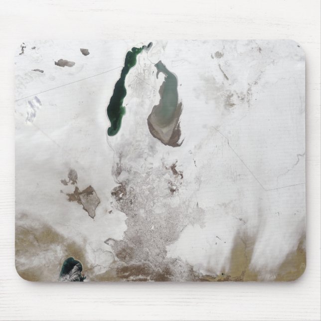 Schnee um das Aralmeer Mousepad (Vorne)