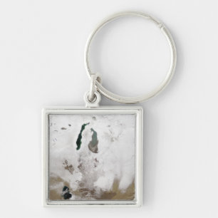 Schnee um das Aralmeer Schlüsselanhänger