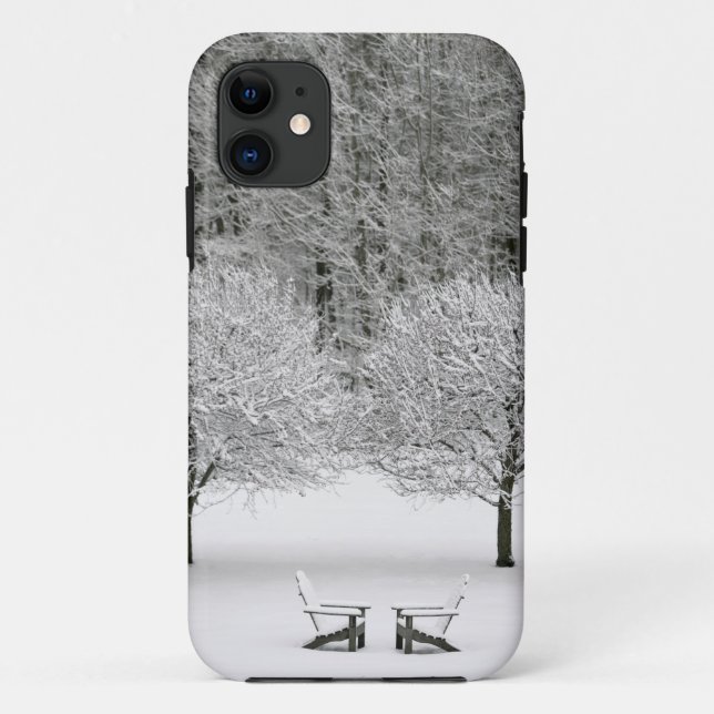 Schnee umfaßte Landschaft Case-Mate iPhone Hülle (Rückseite)