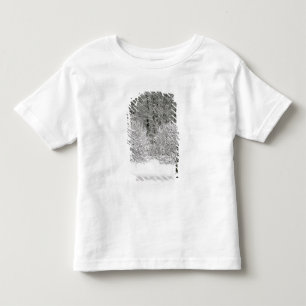 Schnee umfaßte Landschaft Kleinkind T-shirt
