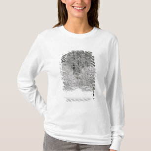 Schnee umfaßte Landschaft T-Shirt