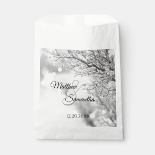 Schnee und Eis Winterhochzeit Geschenktütchen
