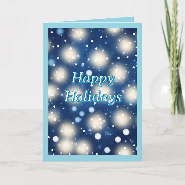 Schnee und Magie Weihnachtskarte Feiertagskarte (Vorderseite)