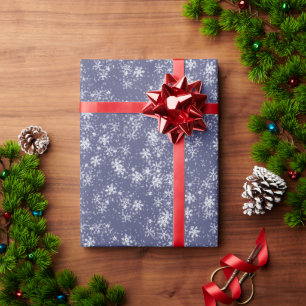 Schnee und Schneeflocken Winter Geschenkpapier