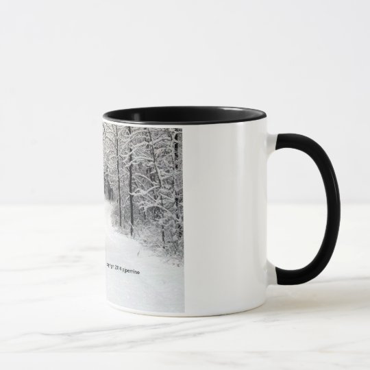 Schnee-Verkrusteter Weg Tasse
