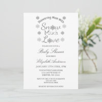 Schnee viel Liebe Winter Snowflake Babydusche