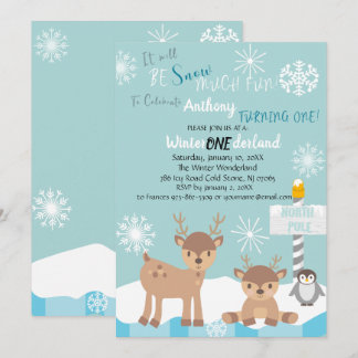 Schnee viel Spaß, einen Geburtstag einladen Einladung