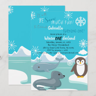 Schnee viel Spaß macht einen Geburtstag Einladung