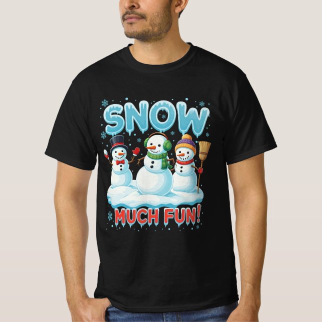 Schnee viel Spaß | von Asarteon T-Shirt (Vorderseite)