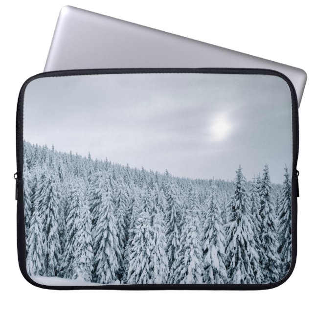 SCHNEE WÄHREND DES TAGES LAPTOPSCHUTZHÜLLE (Vorderseite)