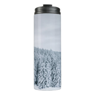 SCHNEE WÄHREND DES TAGES THERMOSBECHER