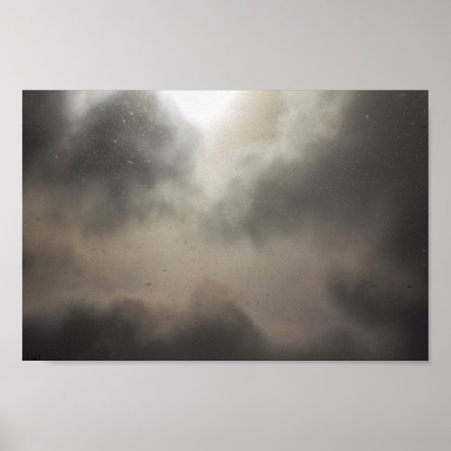 Schnee während eines teilweise bewölkten Tages Poster (Vorne)