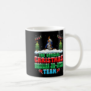 Schnee Weihnachten Brasilianisches Jiu-Jitsu Kampf Kaffeetasse