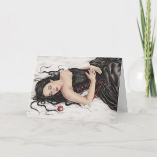 Schnee-Weiß-Fall-Gruß-Karte Karte