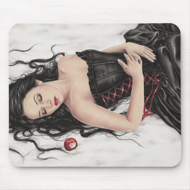 Schnee-Weiß-Fall Mousepad (Vorne)