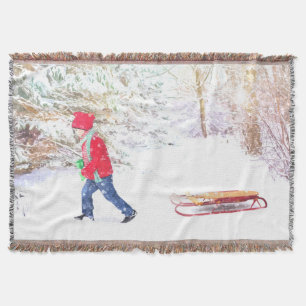 Schnee-Winter-Sommerferien Decke