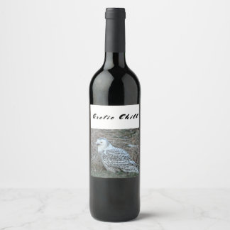 Schneeauge arktische Kälte Gewürzter Stil Vino vin Weinetikett