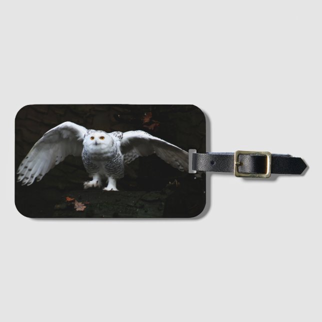 Schneeauge mit offenen Flügeln bc ltcna Gepäckanhänger (Vorderseite (Horizontal))