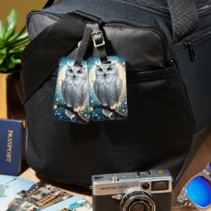 Schneeauge und Mond mit Spargel, Gepäckanhänger