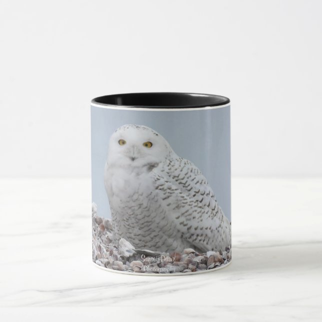 Schneeauschale auf    MuschelnKaffeemaschine Tasse (Zentrum)