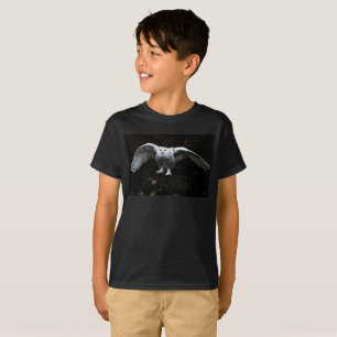 Schneeauschale mit offenen Flügeln bccna T-Shirt