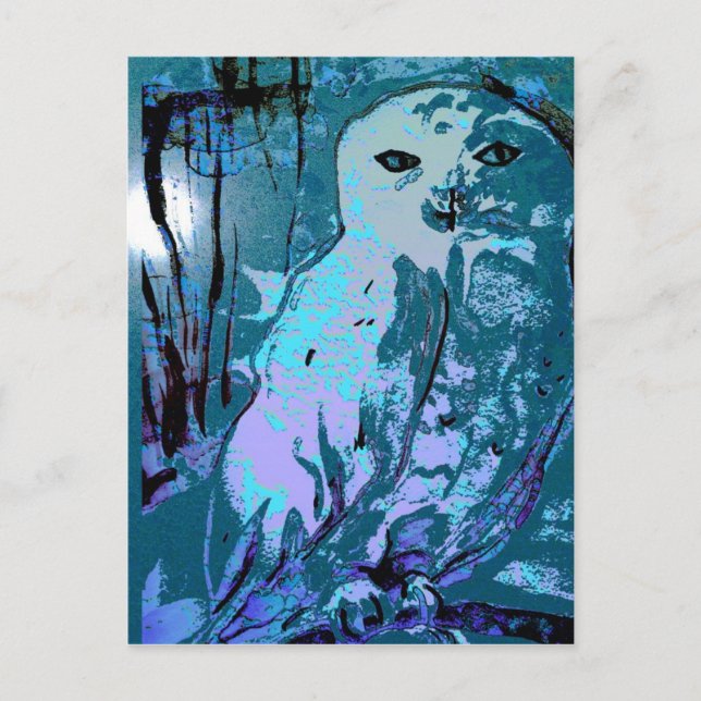 Schneeauscheckpostkarte Postkarte (Vorderseite)