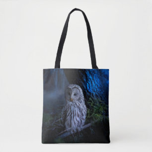 Schneeauwl in der Nacht Tasche