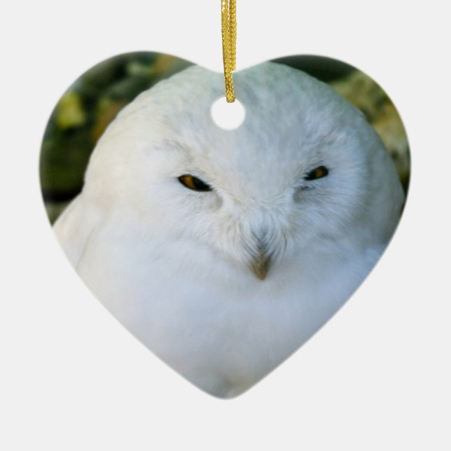 Schneeauwl Keramik Ornament (Vorne)
