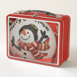 Schneeball Metall Brotdose