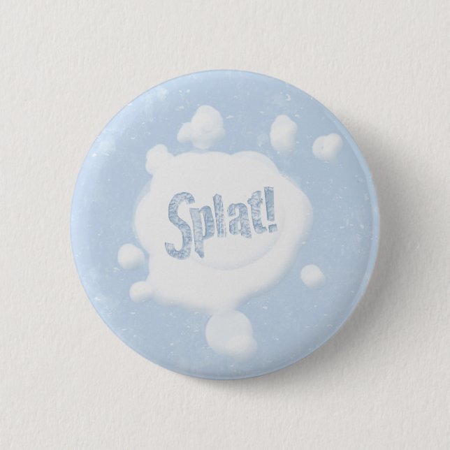 Schneeball Platsch! Button (Vorderseite)