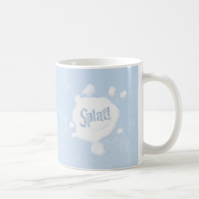 Schneeball Platsch! Tasse zum Anpassen (Rechts)