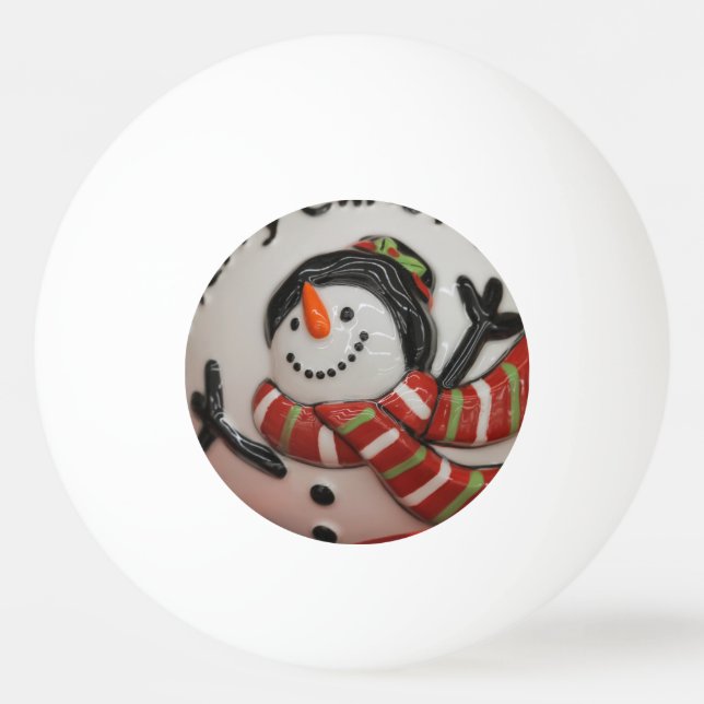 Schneeball Tischtennisball (Vorderseite)