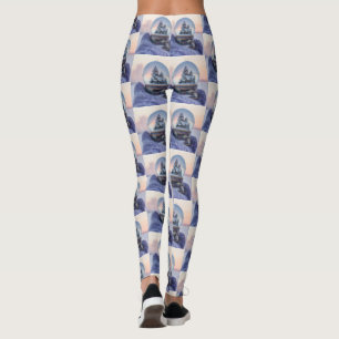 Schneeball Weihnachtsbaum Winterschnee Leggings