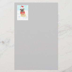Schneeballböden für Mops Briefpapier