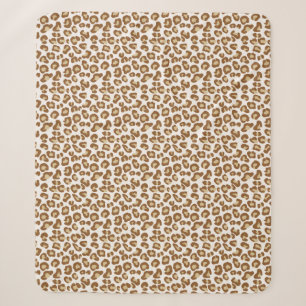 Schneeballdruck, Beige, Tan und Creme Sherpadecke