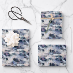 Schneeballmuster für Tiere Geschenkpapier Set