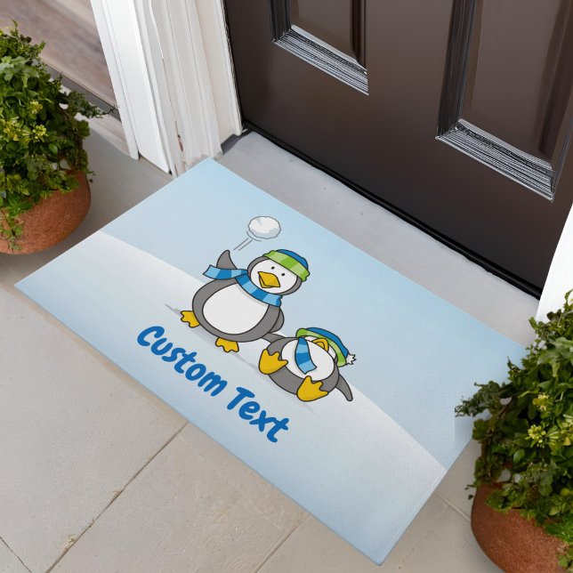 Schneeballpinguine Doormat Fußmatte (Von Creator hochgeladen)