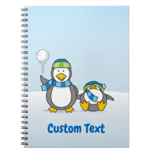 Schneeballpinguine Notizblock