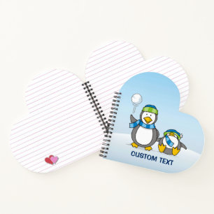 Schneeballpinguine Notizbuch