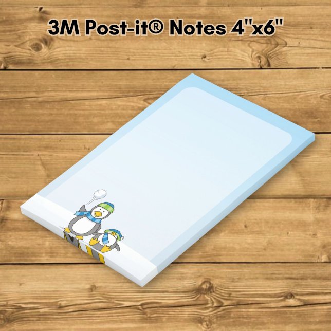 Schneeballpinguine Post-it Klebezettel (Von Creator hochgeladen)