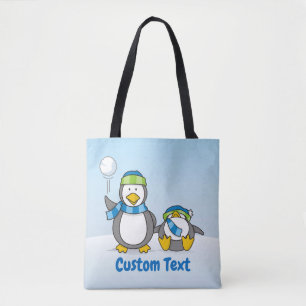 Schneeballpinguine-Totentasche Tasche