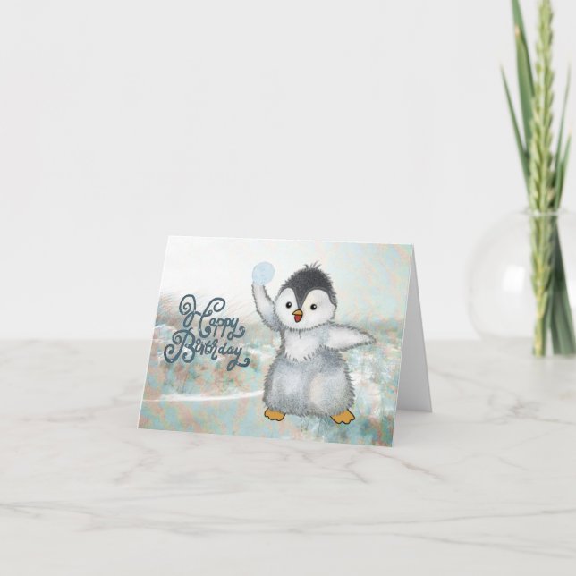 Schneeballschlacht Karte (Vorderseite)