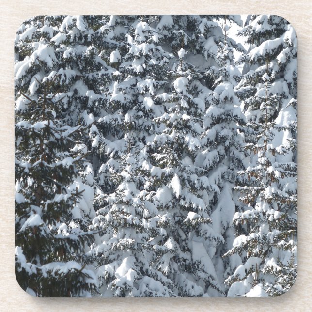 Schneeballstruktur Getränkeuntersetzer (Vorderseite)
