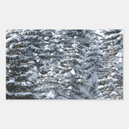 Schneeballstruktur Rechteckiger Aufkleber