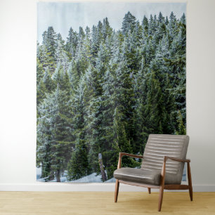 Schneeballwald // Pinienwald Wandteppich